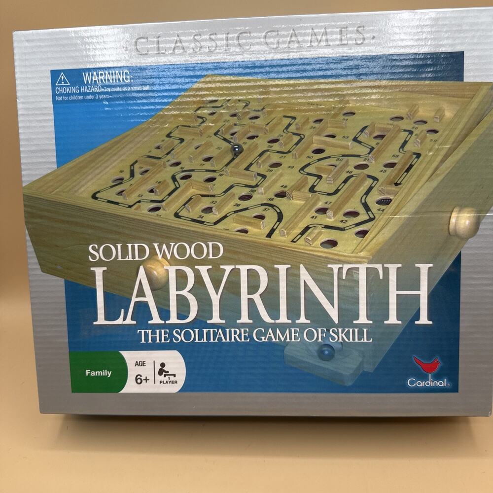 2007 Solid Wood Labyrinth The Solitaire Game of Skill